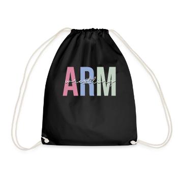 Arm wrestlers - Drawstring Bag - black - Front