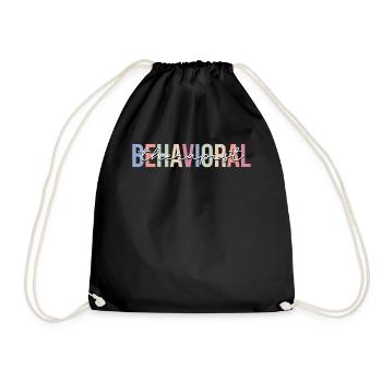 Behavior Analyst Behavioral Technician - Drawstring Bag - black - Front