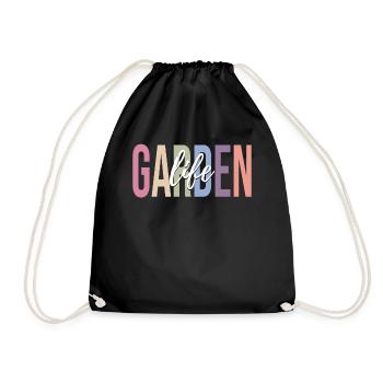 Gardening Gardener - Drawstring Bag - black - Front