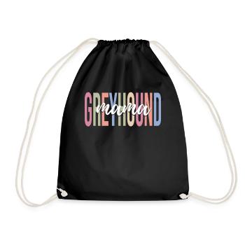 Greyhound Mom Dog Lover Dog Mom - Sac de sport léger - noir - Devant