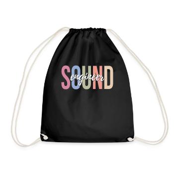 Ingénieur du son Ingénieur du son - Sac de sport léger - noir - Devant