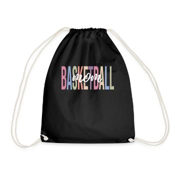 Korbballspieler - Turnbeutel - Schwarz - Vorne