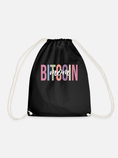 Kryptowährung Krypto Miner Bitcoin Mom - Turnbeutel - Schwarz