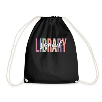 Buchliebhaber Leser Bibliothekar - Turnbeutel - Schwarz - Vorne