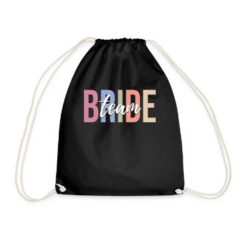 Bridal Shower Hen Party - Drawstring Bag - black - Front