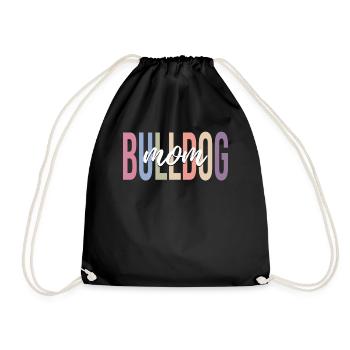 Amoureux des bouledogues - Sac de sport léger - noir - Devant