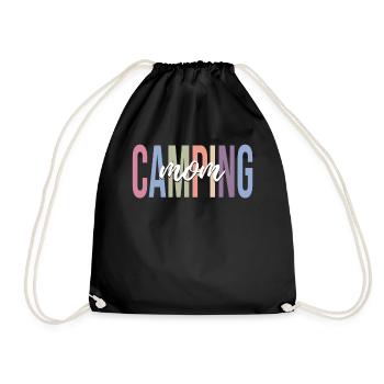 Camping Mom Rv Camper Camping pour femmes - Sac de sport léger - noir - Devant
