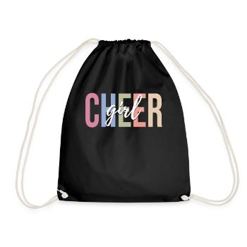 Pom-pom girl féminine pom-pom girl - Sac de sport léger - noir - Devant