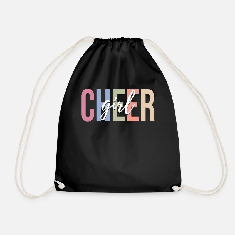 Cheerleading Weibliche Cheerleaderin - Turnbeutel - Schwarz