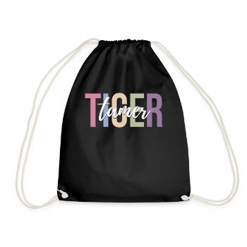 Zirkus Tiger Zirkus Tigerliebhaber Lustiger Zirkus - Turnbeutel - Schwarz - Vorne