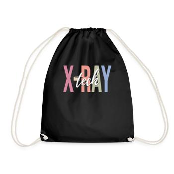 Radiology Radiologist Rad Tech Nuclear Radiation - Drawstring Bag - black - Front