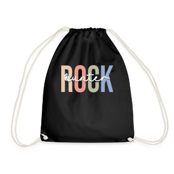 Géologue collectionneur de roches Rockhounding - Sac de sport léger - noir - Devant