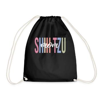 Dog Lover Dog Mother - Drawstring Bag - black - Front