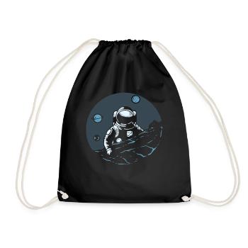 Astronaut im Weltraum Weltraumpilot - Turnbeutel - Schwarz - Vorne