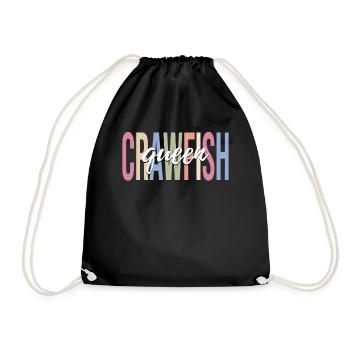 Spiny lobster girl Crayfish lover Crayfish - Drawstring Bag - black - Front