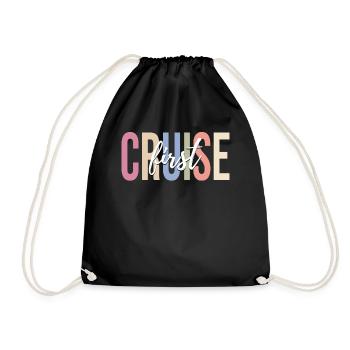 Croisière Vacances Croisière Bateau de croisière - Sac de sport léger - noir - Devant