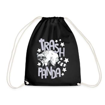 Trash Panda Raccoons Possum Design für Stinktier-L - Turnbeutel - Schwarz - Vorne