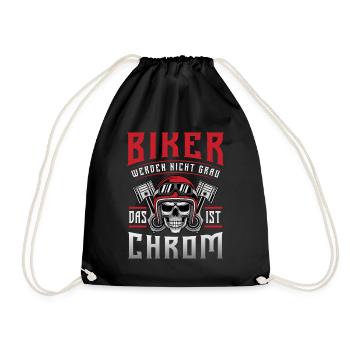 Les motards ne deviennent pas gris c’est-à-dire chrome / moto - Sac de sport léger - noir - Devant