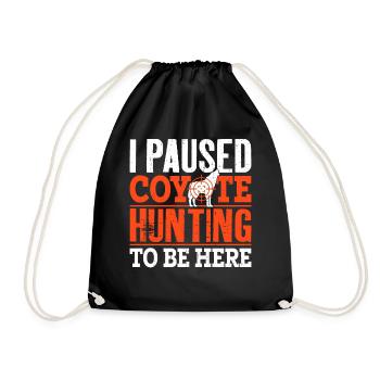 Coyote Hunter Yote - Drawstring Bag - black - Front