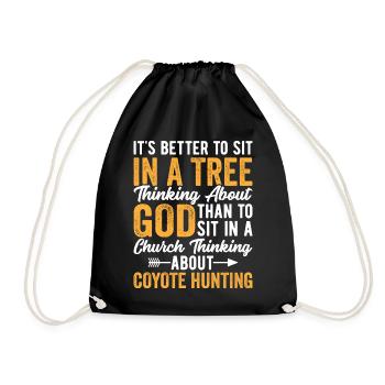 Chasse au coyote Chasseur de coyote Yote - Sac de sport léger - noir - Devant