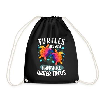 Les tortues ne sont que des tacos d’eau à carapace dure Tortues Wat - Sac de sport léger - noir - Devant