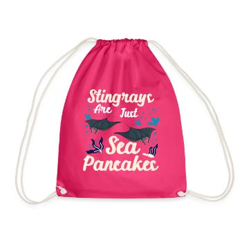 Stingrays Are Just Sea Pancakes Stingrays Are Sea - Turnbeutel - Fuchsia - Vorne