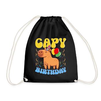 Capybara - Sac de sport léger - noir - Devant