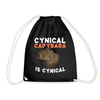 Capybara Capy - Sac de sport léger - noir - Devant