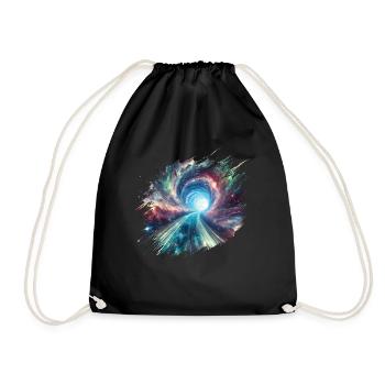 Trou de ver vers une autre galaxie - Sac de sport léger - noir - Devant
