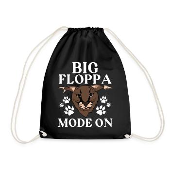 Mode Big floppa sur le mème du chat caracal - Sac de sport léger - noir - Devant
