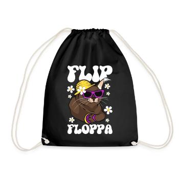 Big Floppa Karakal Cat Meme - Sac de sport léger - noir - Devant