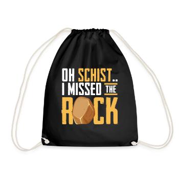 Rock Hunting Mineral Hunter - Drawstring Bag - black - Front