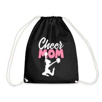 Cheer Mom Cheerleading Cheerleader Cheer Squad - Turnbeutel - Schwarz - Vorne