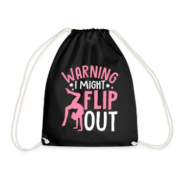 Funny Cheerleading Cheerleader Cheer Squad Might F - Drawstring Bag - black - Front