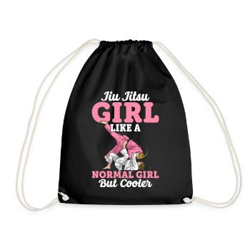Jiu Jitsu Girl Like Normal Girl But Cooler BJJ Mar - Turnbeutel - Schwarz - Vorne