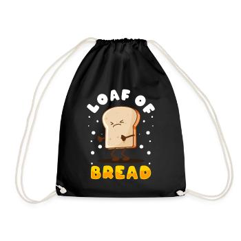 Bread Baking Bread Maker - Drawstring Bag - black - Front
