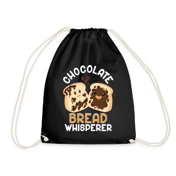Bread Baking Bread Maker - Drawstring Bag - black - Front