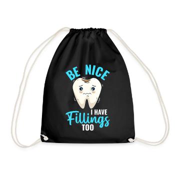 Technicien de laboratoire dentaire Dentiste Be Nice I h - Sac de sport léger - noir - Devant