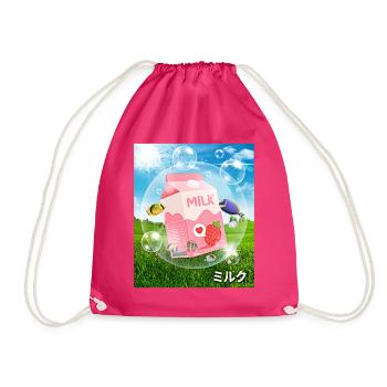 Frutiger Aero Aesthetic Tech Kawaii Lait de Fraise - Sac de sport léger - fuchsia - Devant