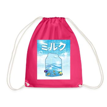 Frutiger Aero Aesthetic Tech Kawaii Milk sous l’eau - Sac de sport léger - fuchsia - Devant
