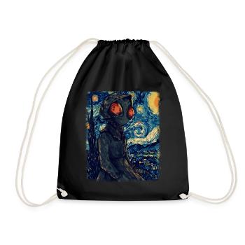 Peinture Monster Starry Night de Flatwood - Sac de sport léger - noir - Devant