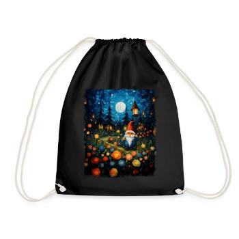 Gnome Jardinage Gnomes Jardinier Starnac - Sac de sport léger - noir - Devant