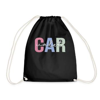 Valet parking attendant - Drawstring Bag - black - Front