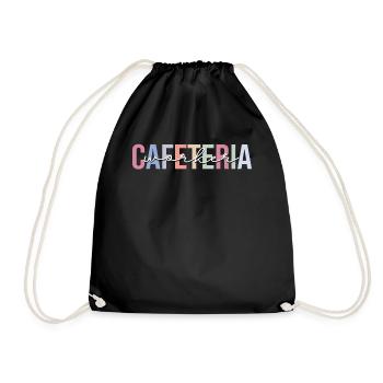 Cafeteria employee Lunch Lady - Drawstring Bag - black - Front