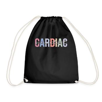 Infirmière cardiologue en cardiologie - Sac de sport léger - noir - Devant