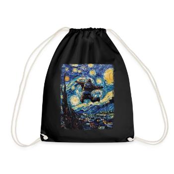 Wingsuit Flying Wingsuit Aviator Skyde Sternennac - Drawstring Bag - black - Front