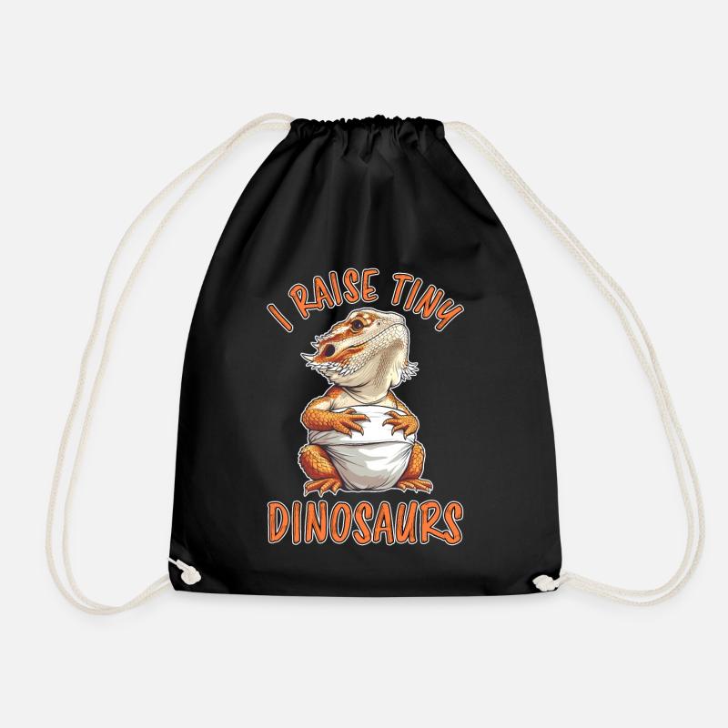 Bartagamen Spruch Fun Lustiges Bartagamen Geschenk - Turnbeutel - Schwarz