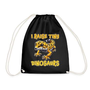 Leopardgecko Spruch Lustiges Leopardgecko Geschenk - Turnbeutel - Schwarz - Vorne
