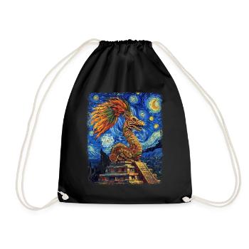 Quetzalcoatl Mythologie des dieux aztèques Maya Sternenna - Sac de sport léger - noir - Devant