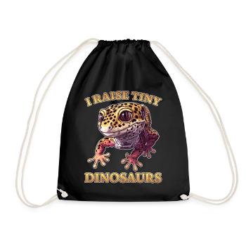 Gecko léopard disant drôle Gecko léopard cadeau - Sac de sport léger - noir - Devant